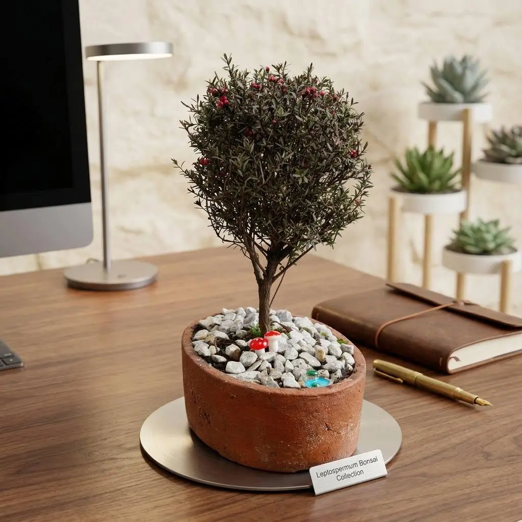 Bonsái Árbol del Té Mānuka